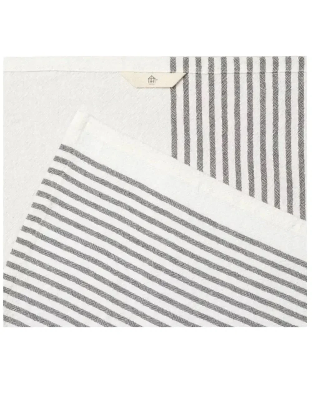 Hearth & Hand Magnolia Flour Sack Kitchen Towel Gray Stripe NWT 30x30